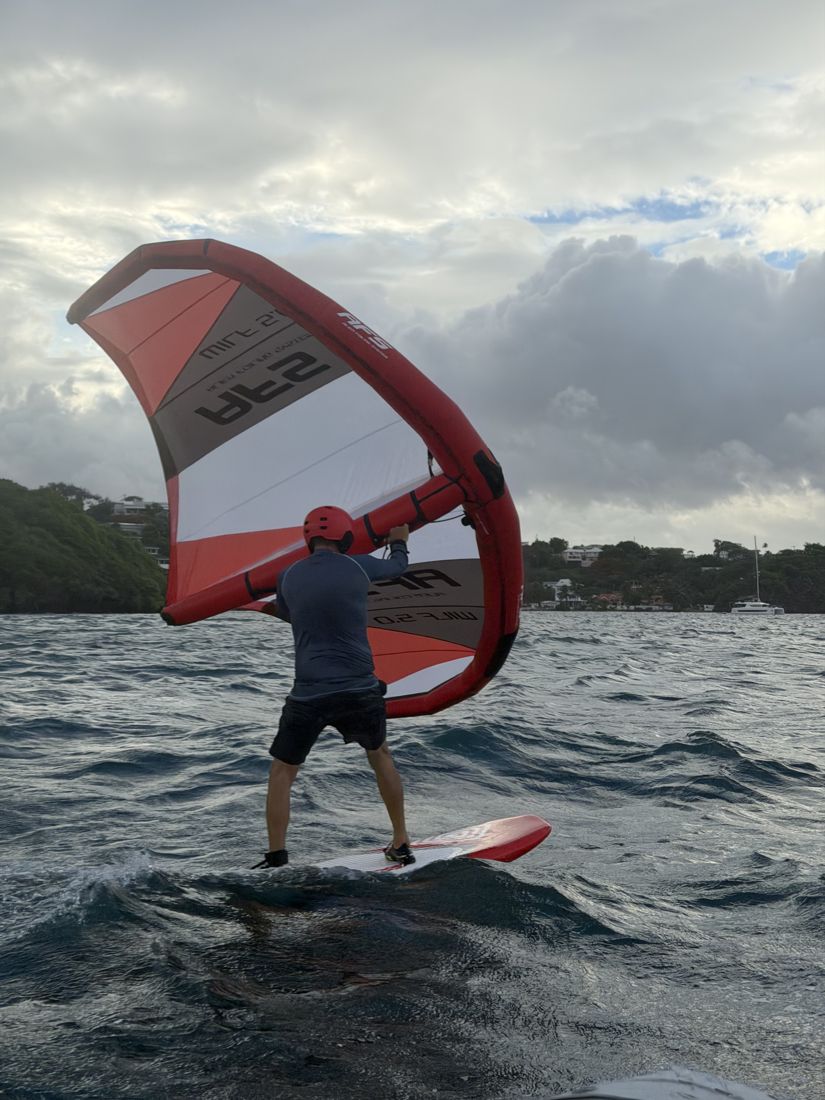 Wing and foil session